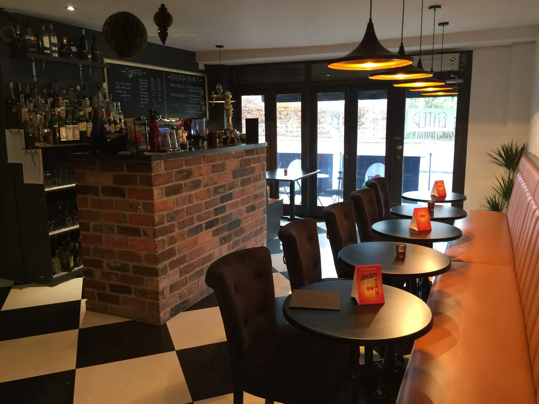 Apertivo Bistro Refurbishment, Leeds, completed