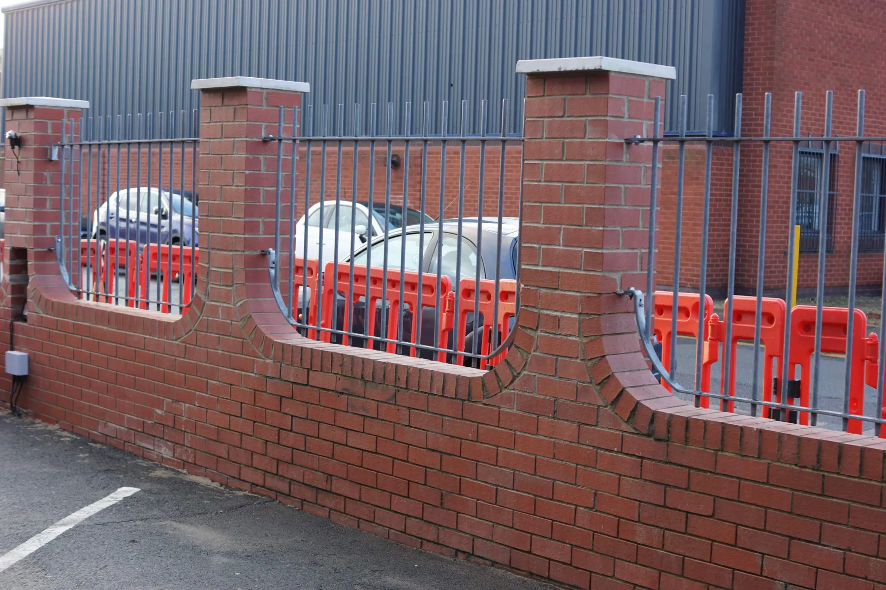 Boundary Wall Rebuild after Vehicle Impact, Holbeck, after