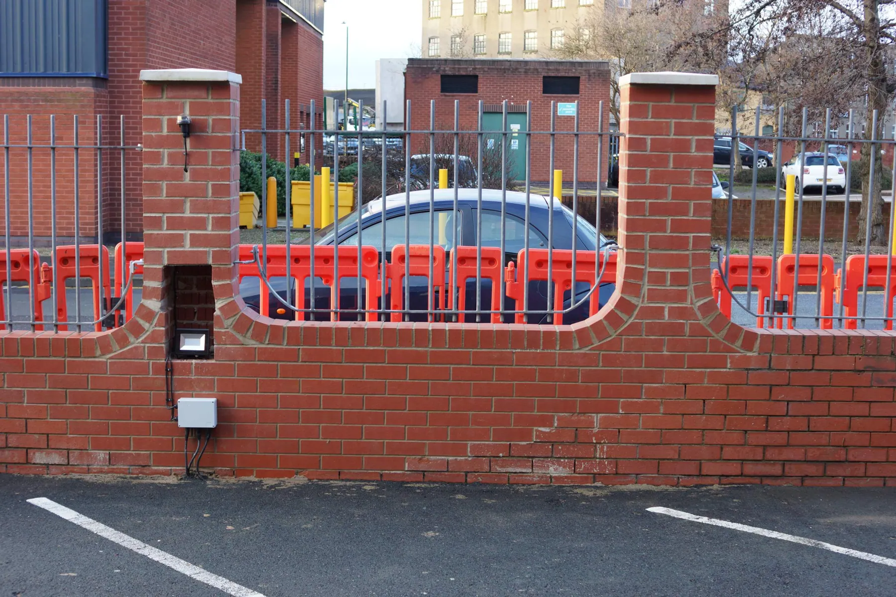 Boundary Wall Rebuild after Vehicle Impact, Holbeck, completed