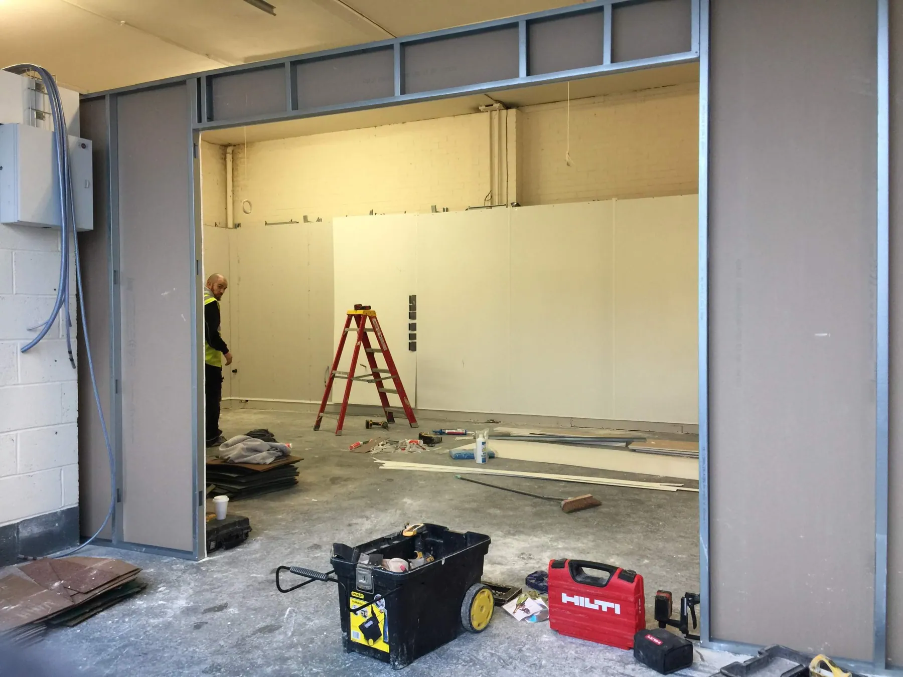 Canteen Kitchen Fit-Out, Wetherby, in progress