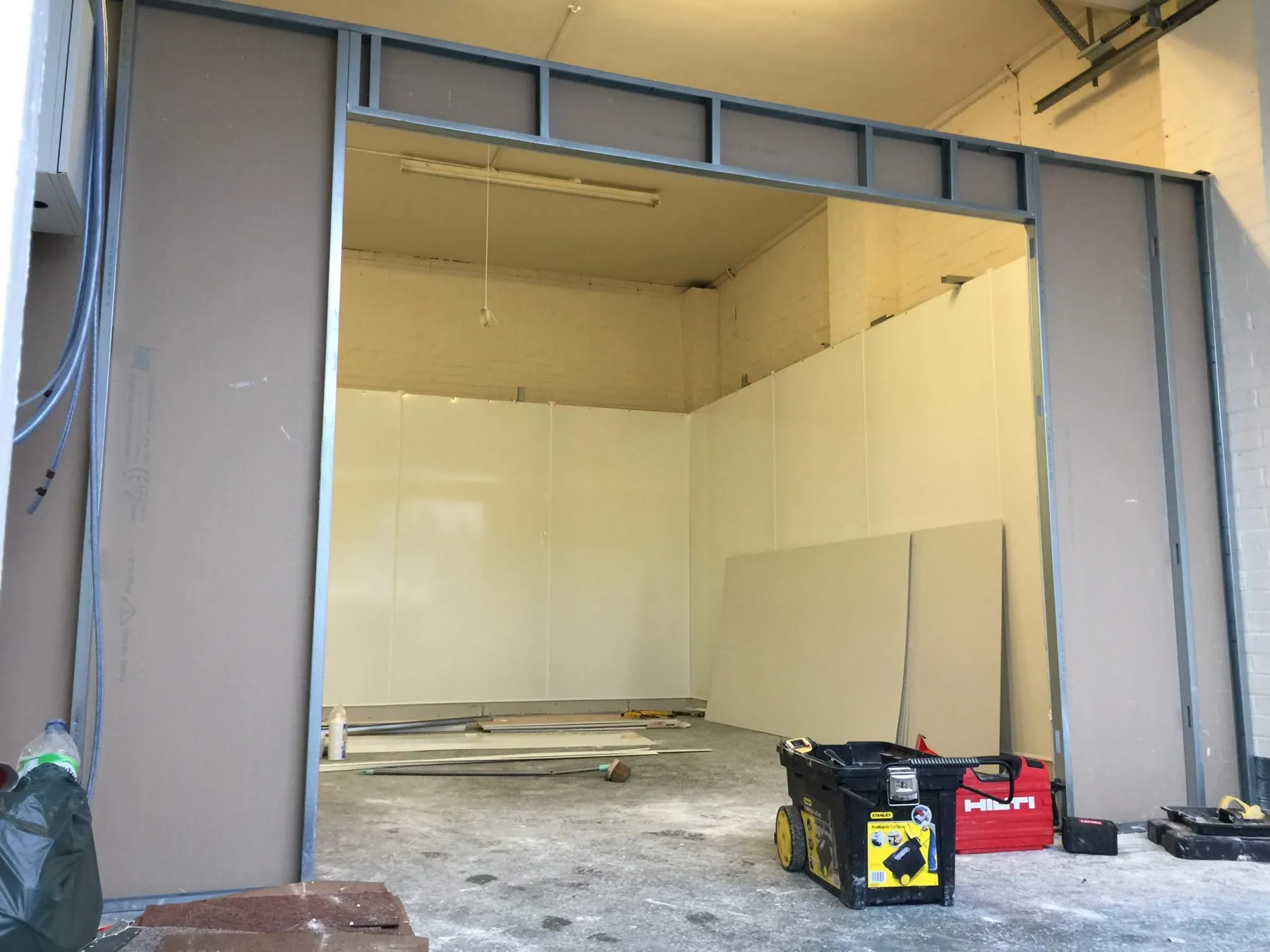 Canteen Kitchen Fit-Out, Wetherby, in progress