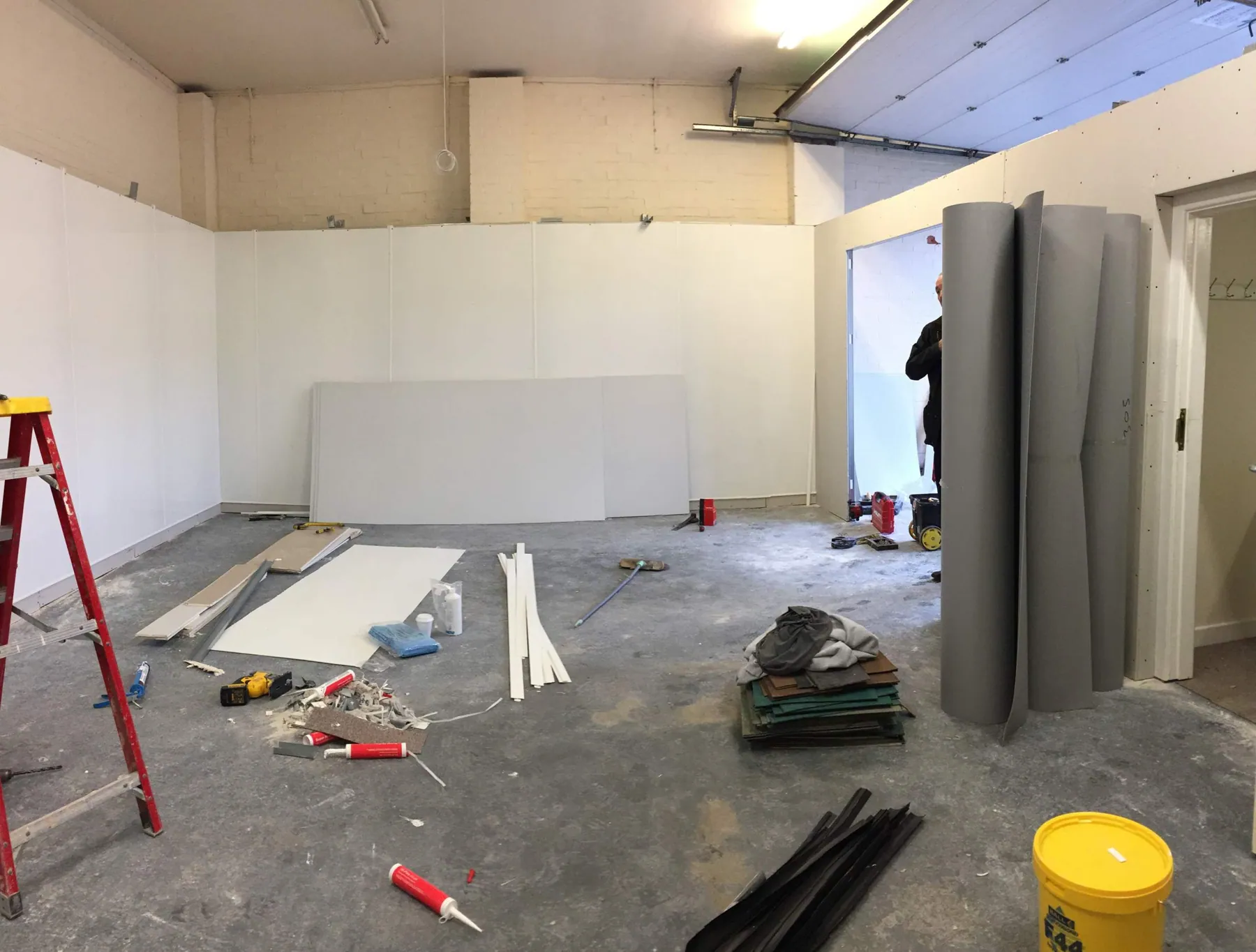 Canteen Kitchen Fit-Out, Wetherby, in progress