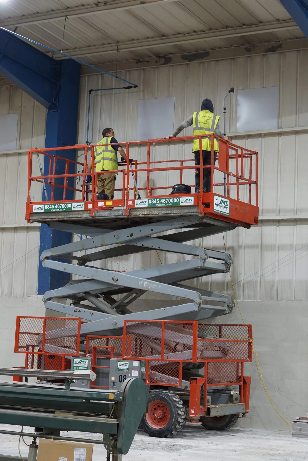 Cladding Repairs and Warehouse Clean, Normanton, in progress