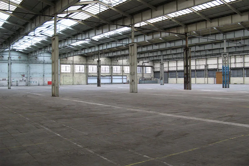 Industrial Refurbishment for DX, Haigh Park, Stourton, before