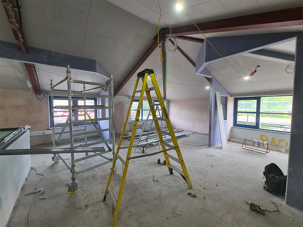 Grade A Office Refurbishment, Stourton, Leeds, in progress
