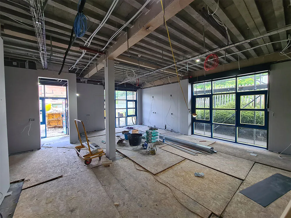 Grade A Office Refurbishment, Stourton, Leeds, in progress