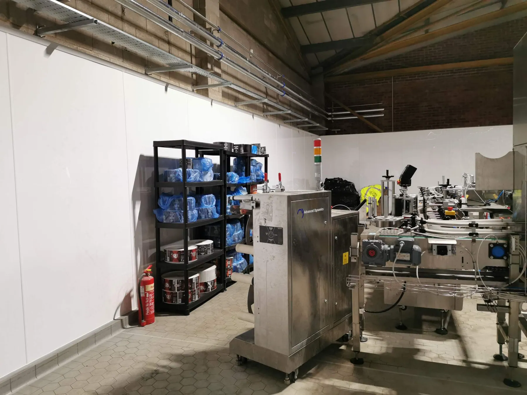 Hygienic Wall Cladding for a Brewery Production Area, Leeds, completed