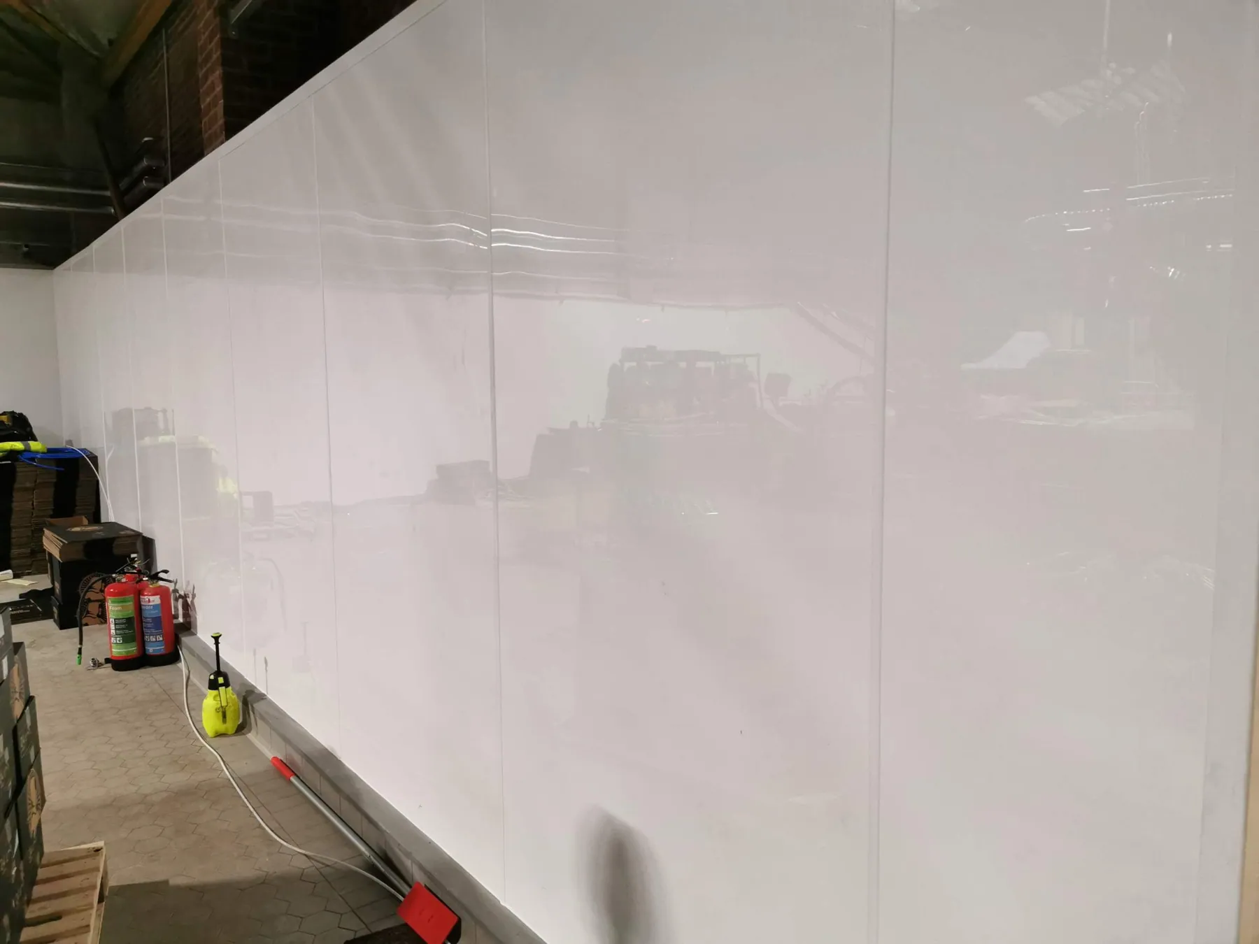 Hygienic Wall Cladding for a Brewery Production Area, Leeds, completed