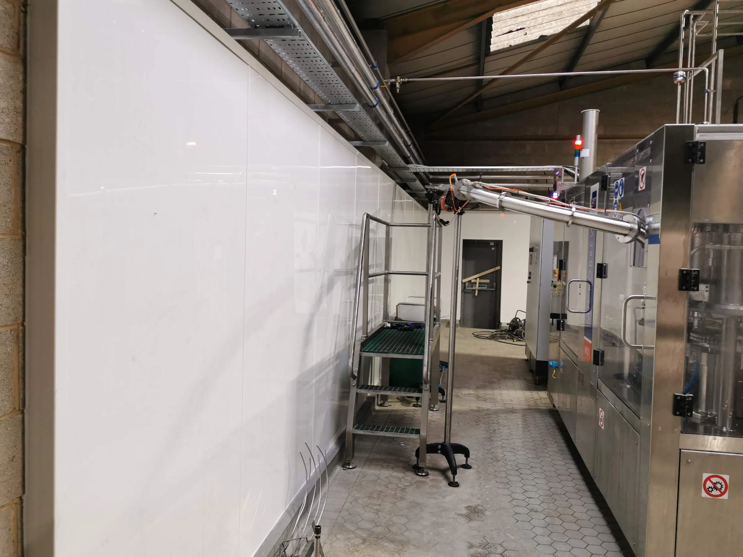 Hygienic Wall Cladding for a Brewery Production Area, Leeds