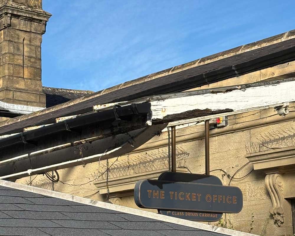 Ilkley Train Station, Canopy Restoration, before