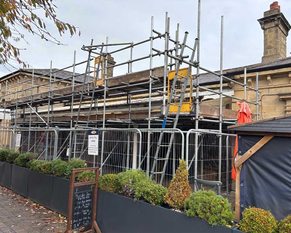 Ilkley Train Station, Canopy Restoration, in progress
