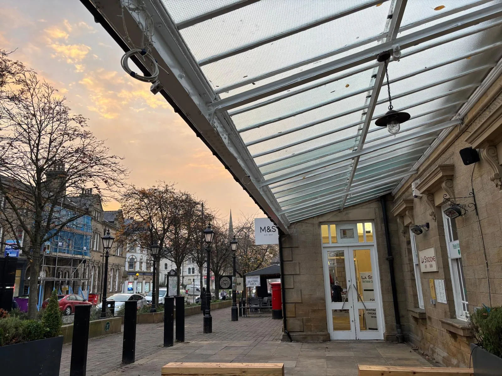 Ilkley Station Plaza, Glass Canopy Repair, after
