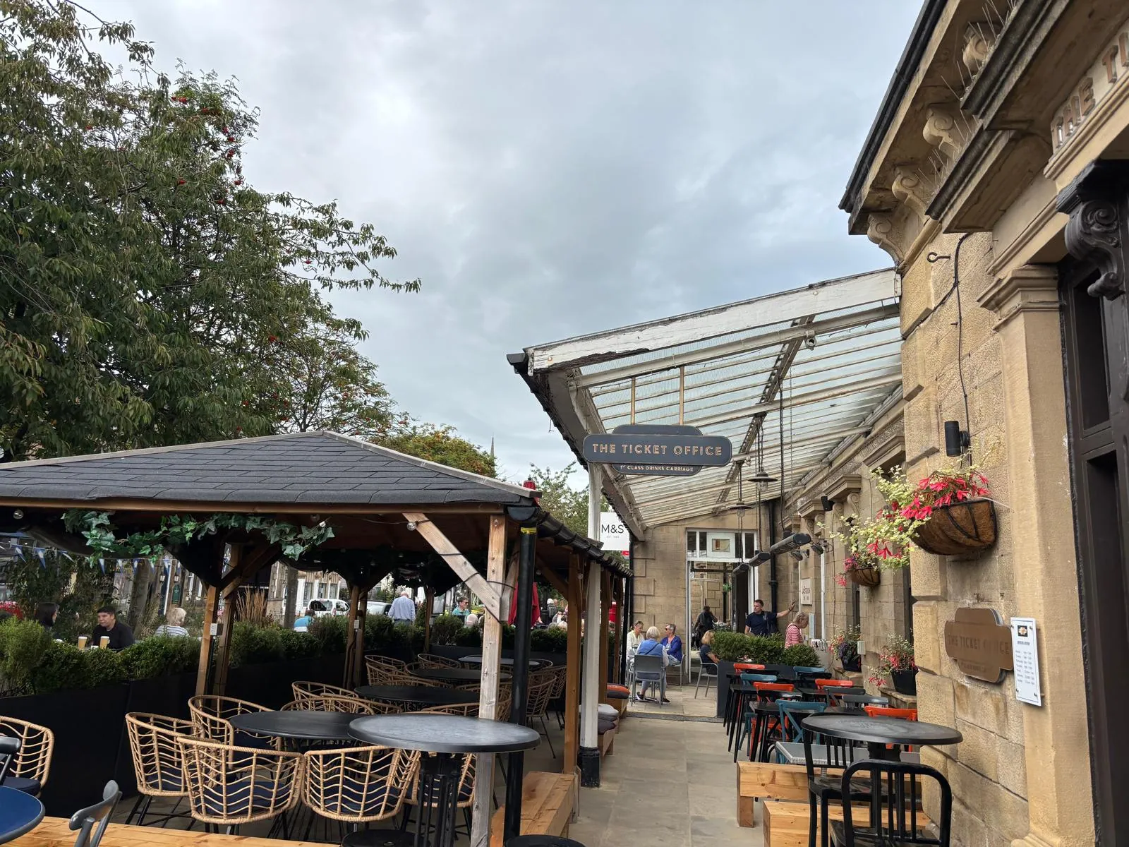 Ilkley Station Plaza, Glass Canopy Repair, before