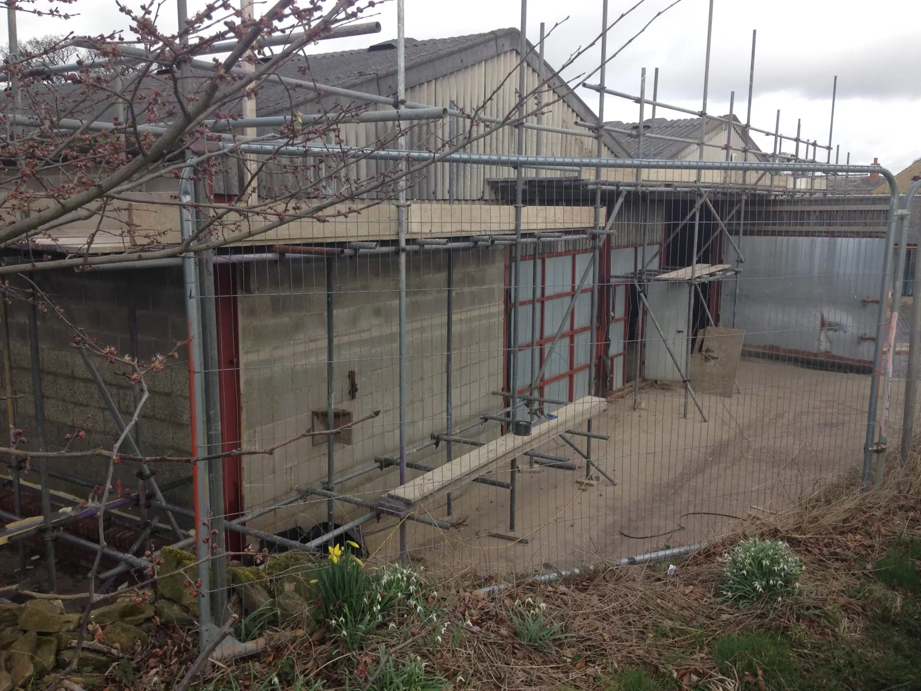 Large Garage Refurbishment for a Private Client, Barnsley, in progress