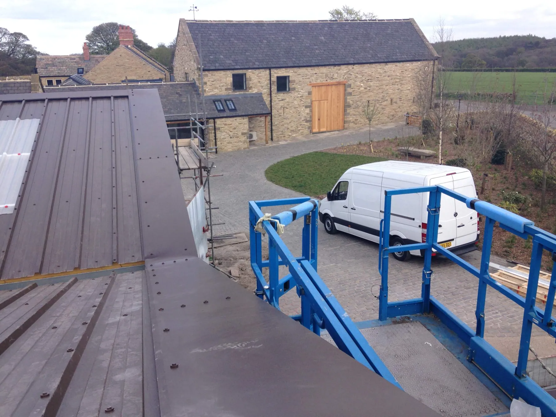 Large Garage Refurbishment for a Private Client, Barnsley, in progress