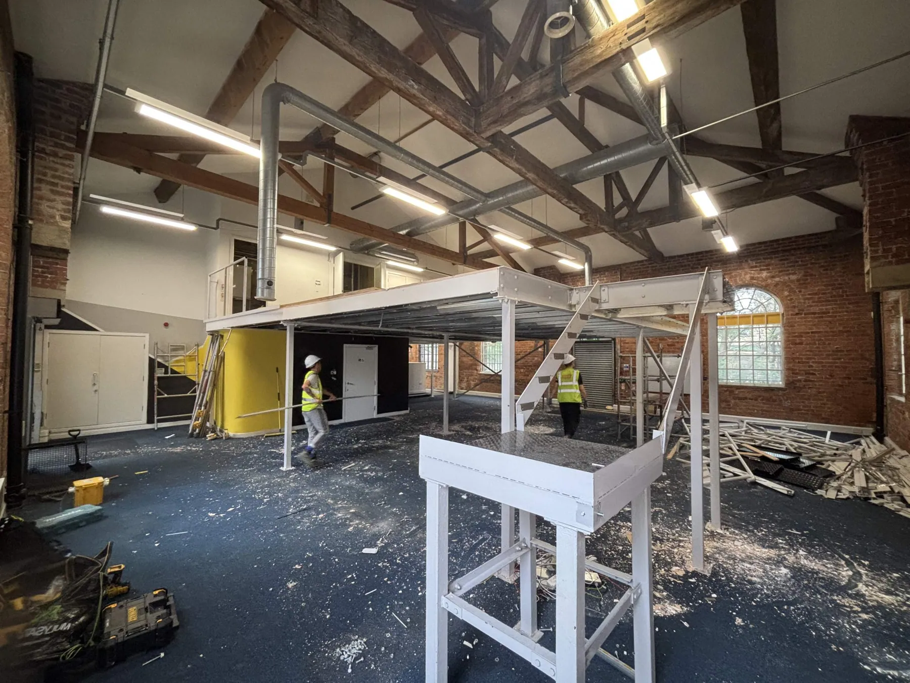 Mezzanine Removal and Unit Split, Armley, in progress