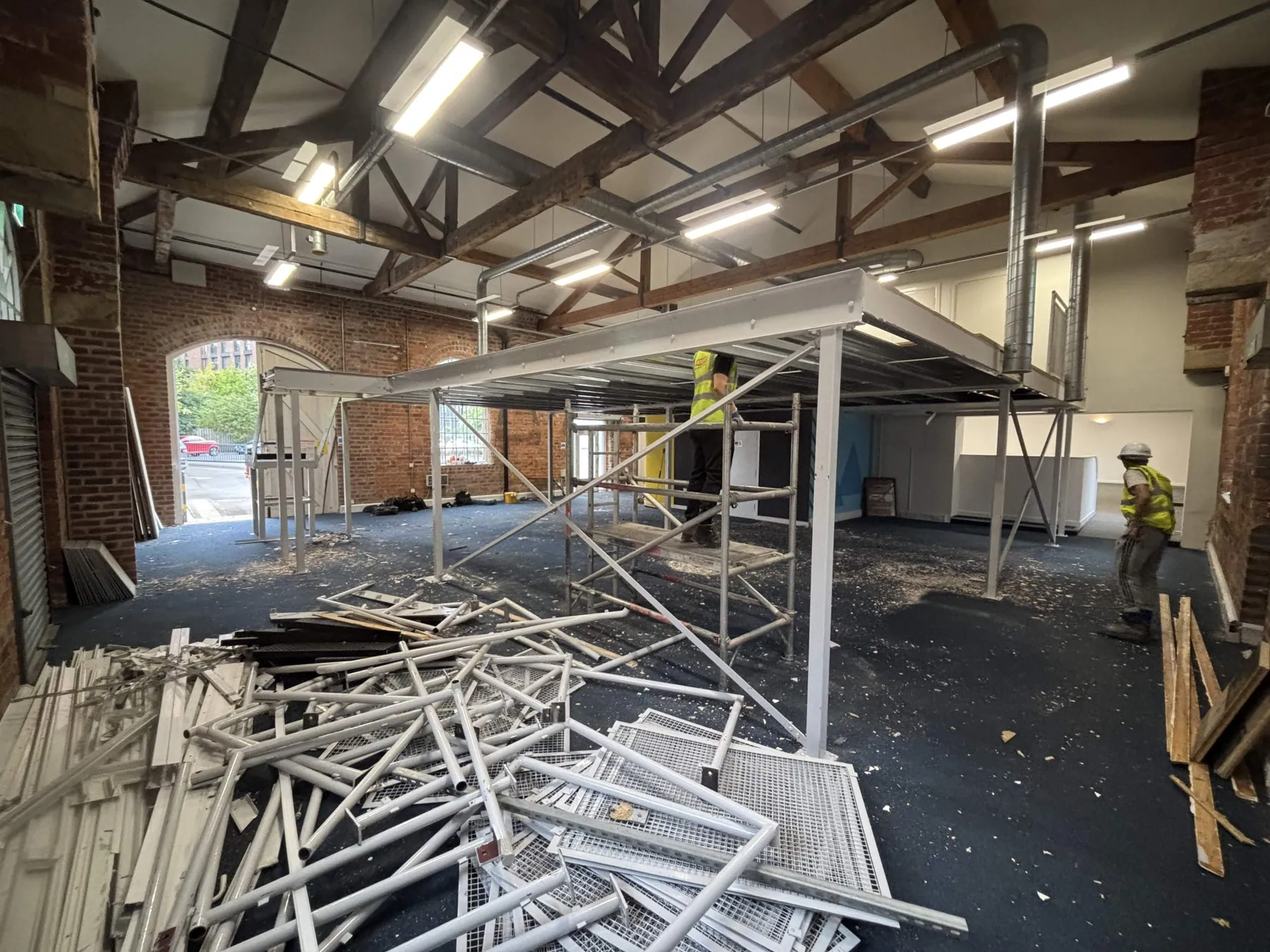 Mezzanine Removal and Unit Split, Armley, in progress