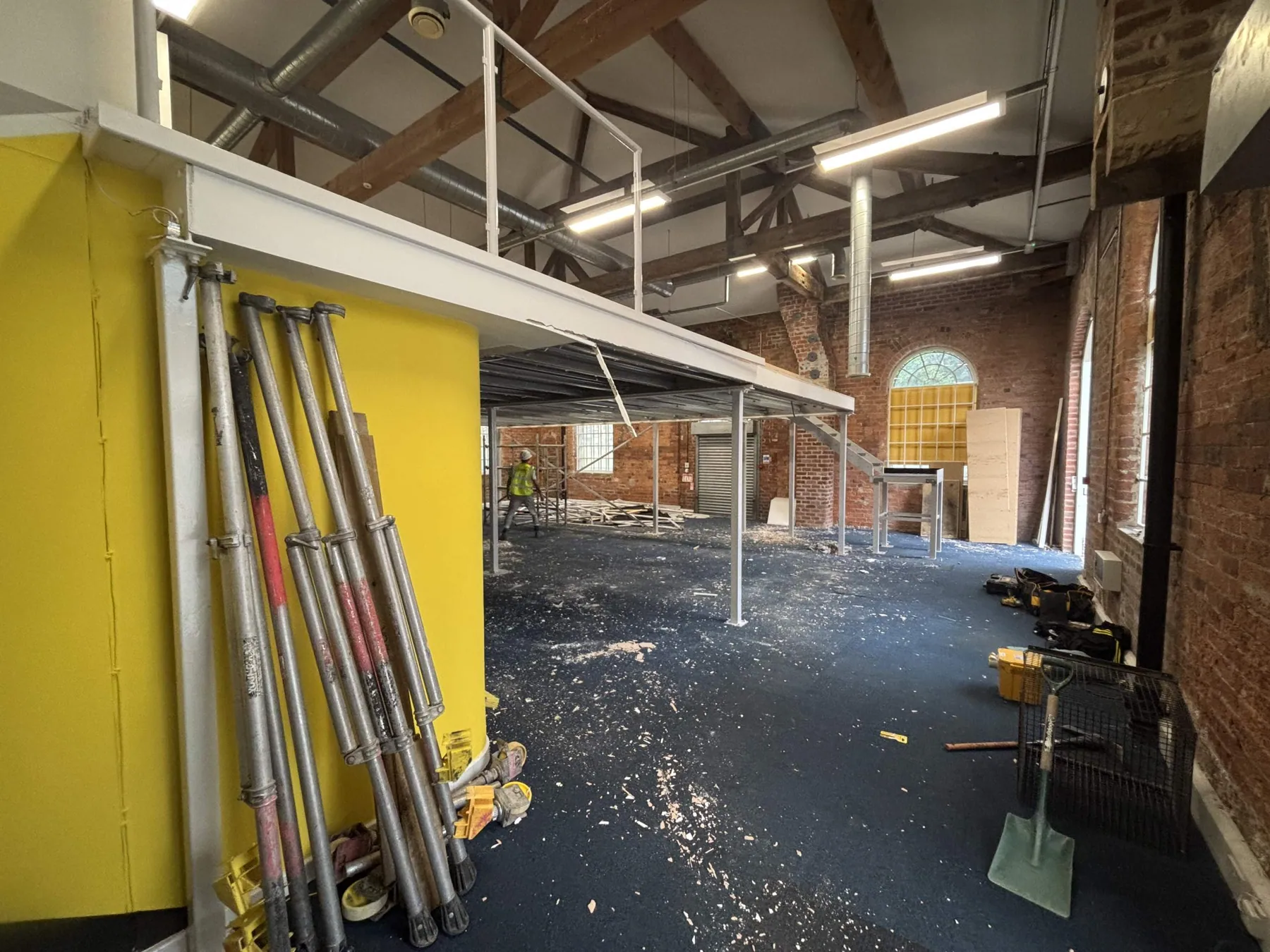 Mezzanine Removal and Unit Split, Armley, in progress