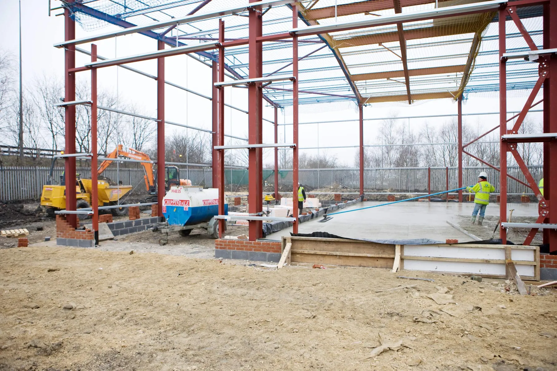 New-Build Workshop with Two-Storey Offices, Old Run Road, Leeds, in progress