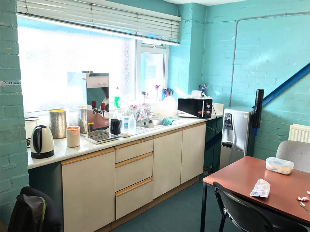 Office, Canteen & Washroom Refurbishment, Sheffield, before