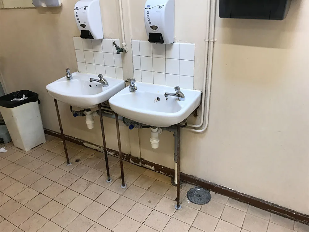 Office, Canteen & Washroom Refurbishment, Sheffield, before