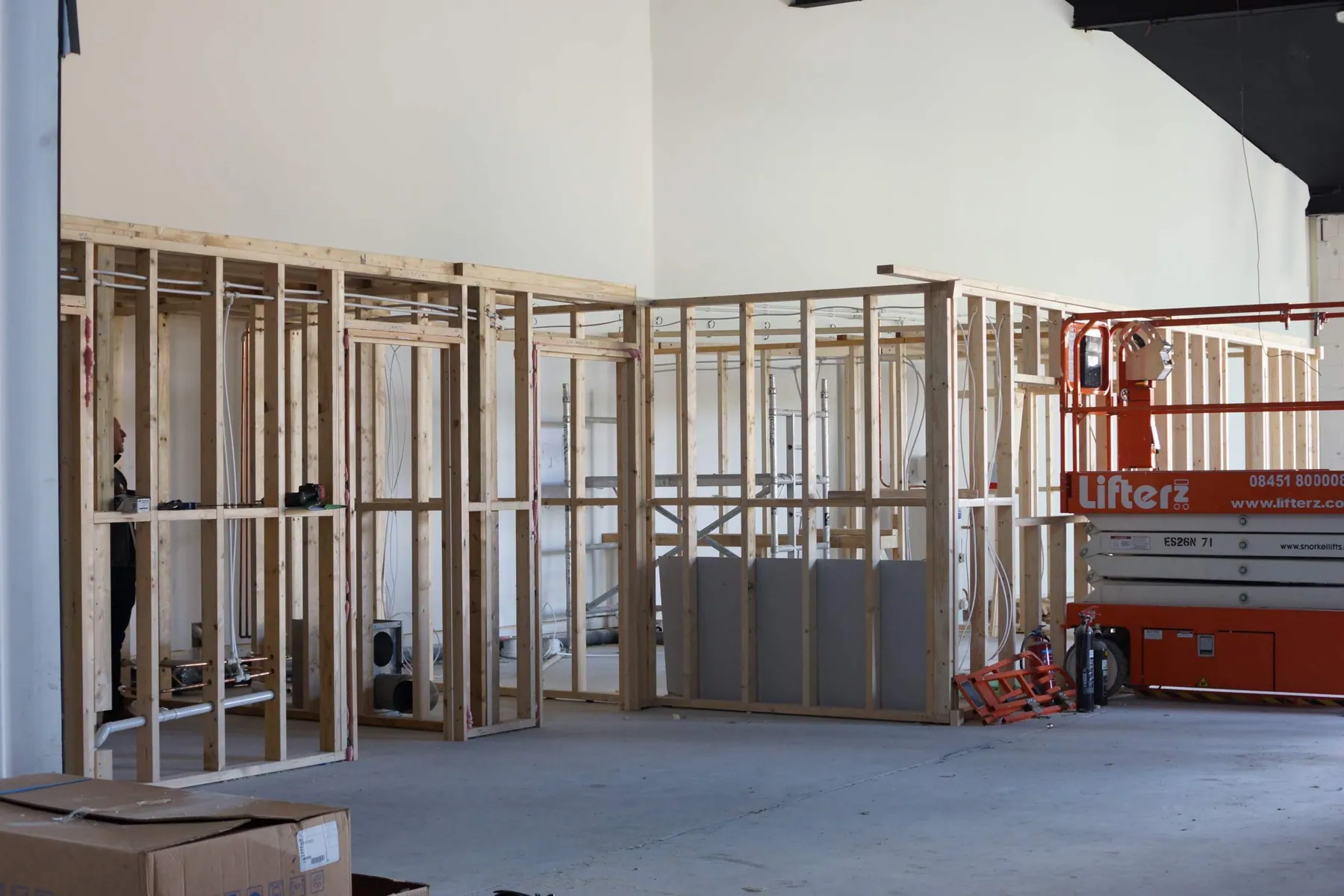 Landlord & Tenant Works, Peak Shopping Village, Derbyshire, in progress