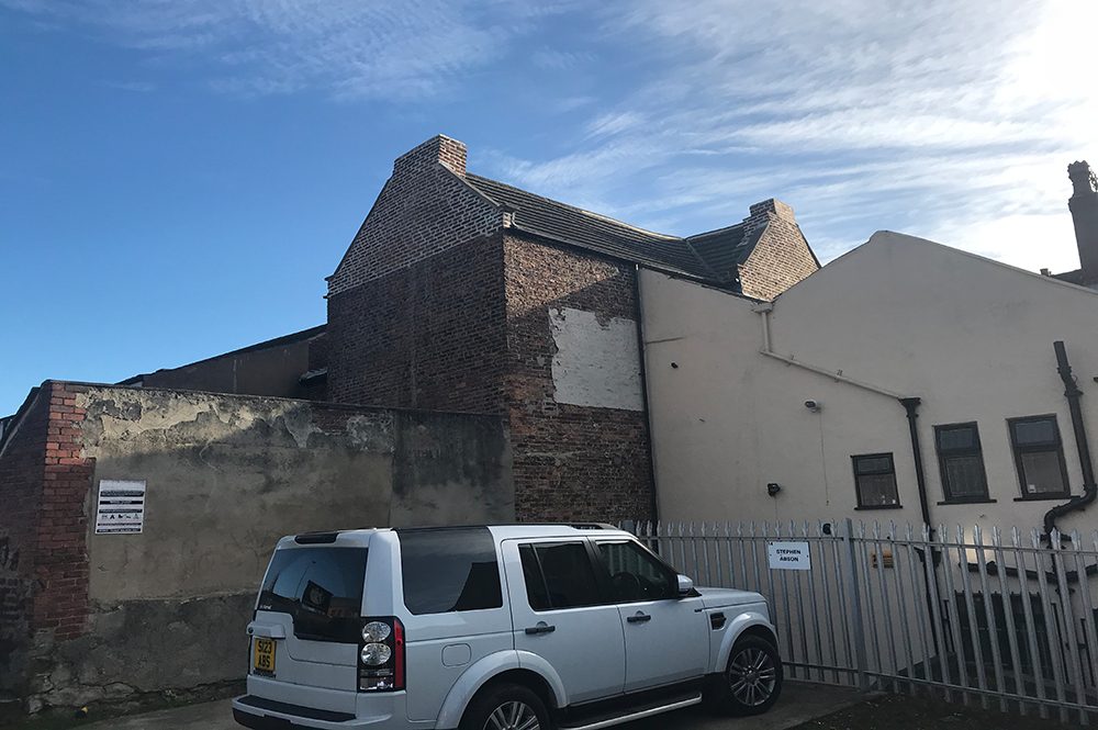 Ropergate, Pontefract, Stone & Brick Restoration, before