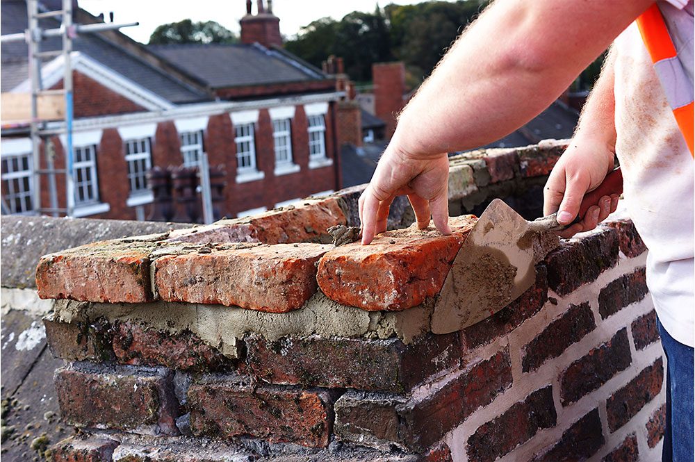 Ropergate, Pontefract, Stone & Brick Restoration, during