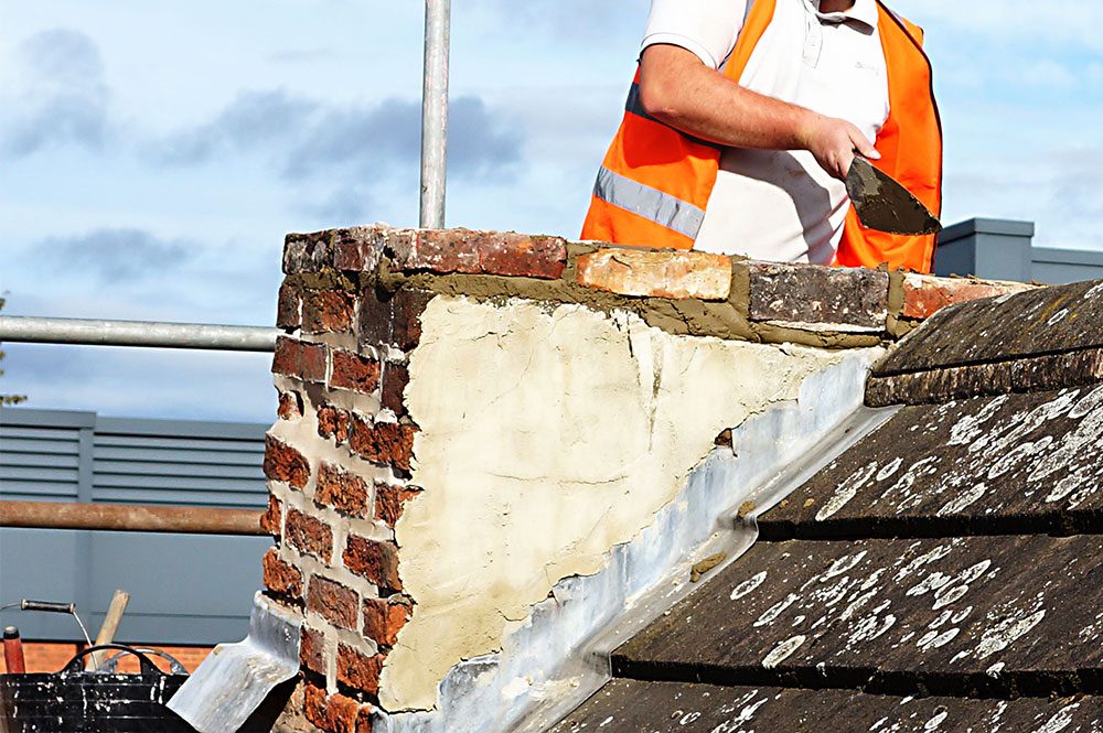 Ropergate, Pontefract, Stone & Brick Restoration, during