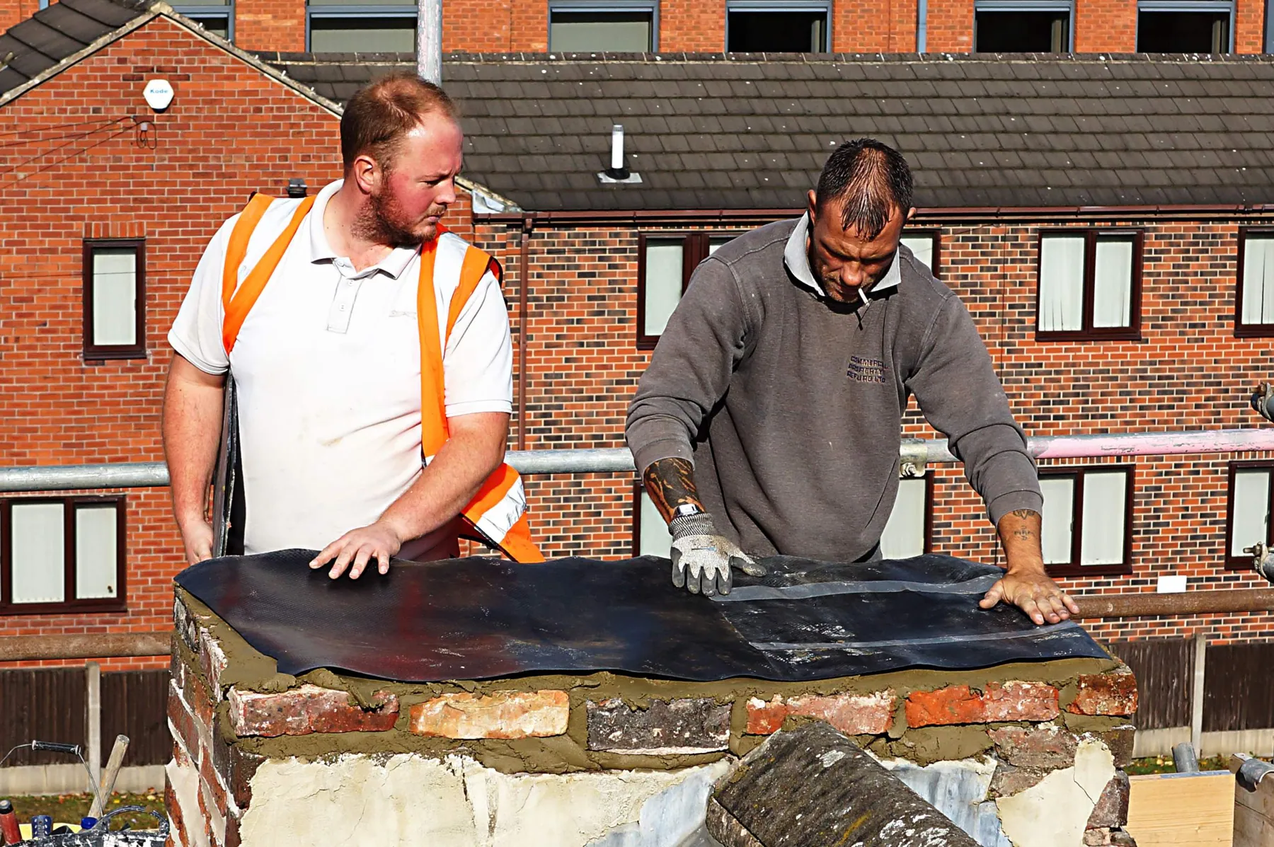 Ropergate, Pontefract, Stone & Brick Restoration, in progress