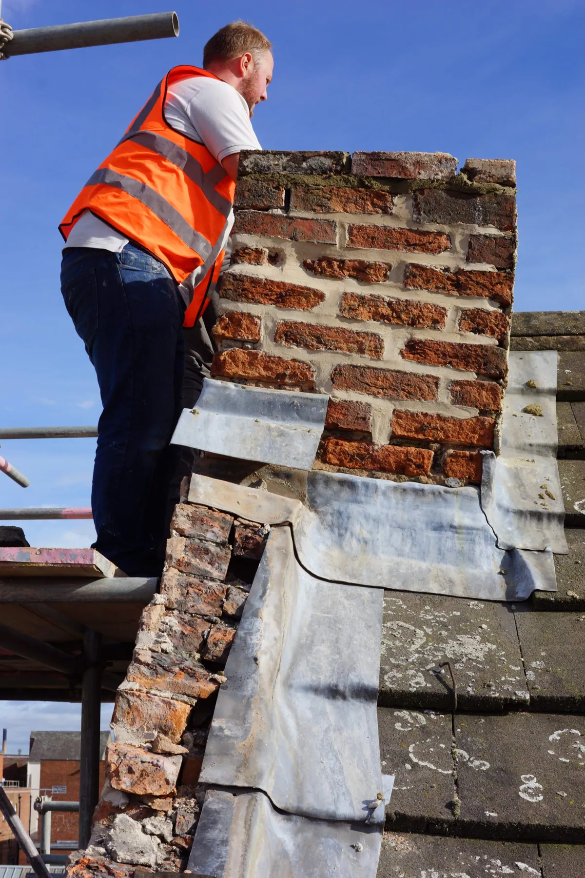 Ropergate, Pontefract, Stone & Brick Restoration, in progress