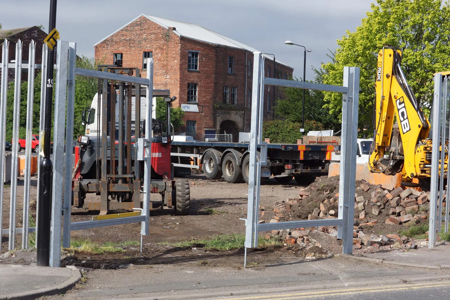 Site Clearance & Secure Controlled Parking, Holbeck, in progress
