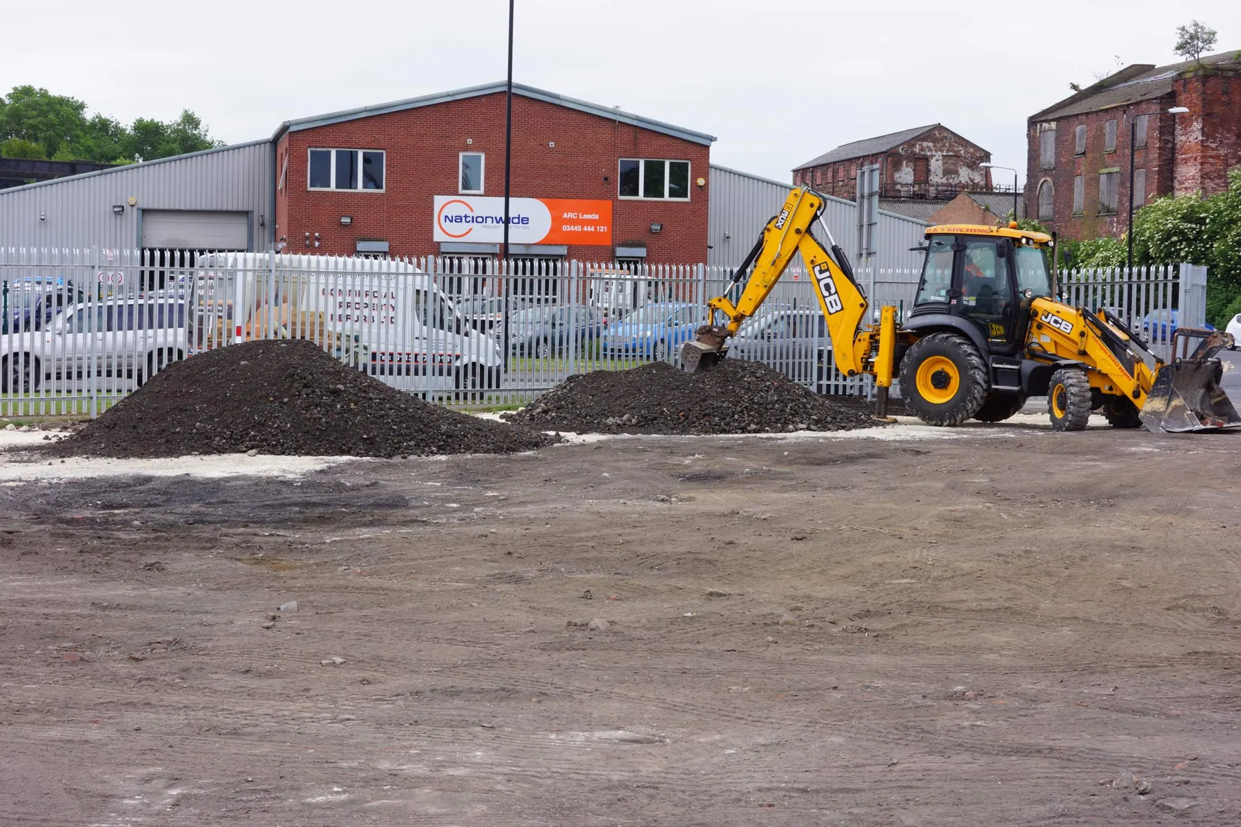 Site Clearance & Secure Controlled Parking, Holbeck, in progress