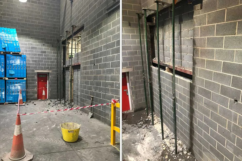 Structural Openings for Gear4Music, York, before