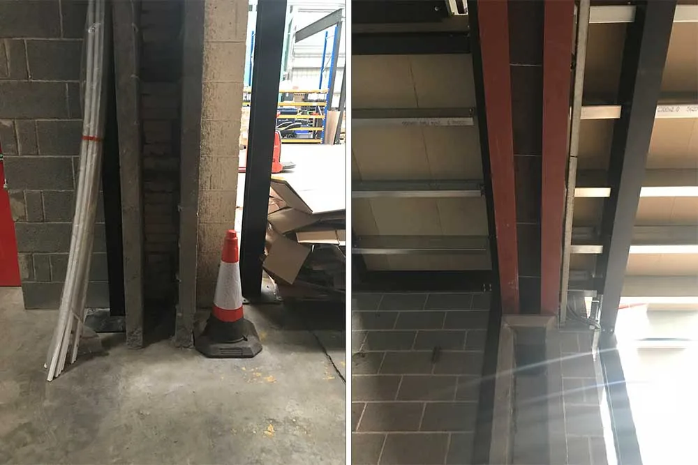 Structural Openings for Gear4Music, York, in progress
