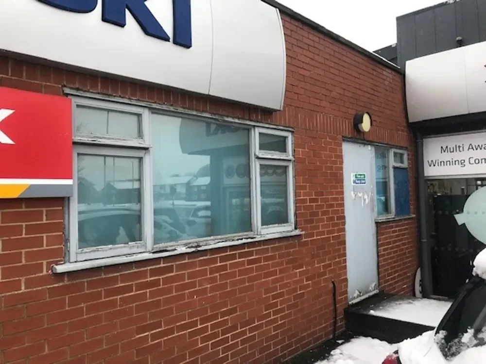 Suzuki Dealership Overcladding, Hunslet, Leeds, before