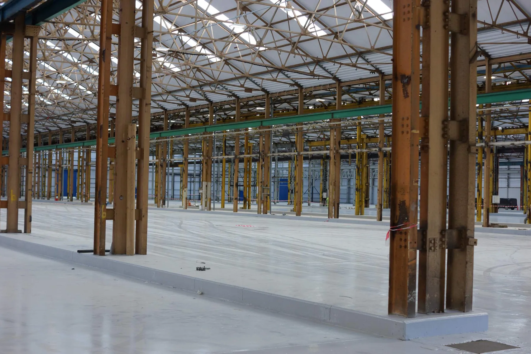 Warehouse Pit Infill and New Walls, Cross Green, completed
