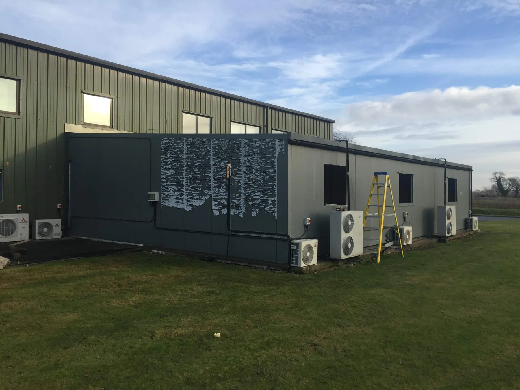 New Windows Cut into Composite Cladding, Wath, completed