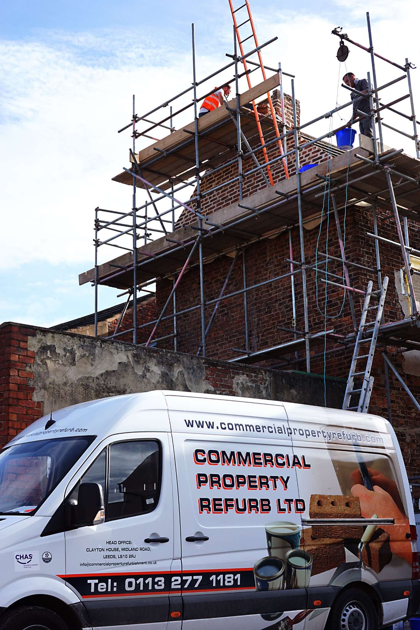 The CPR team on site, on programme